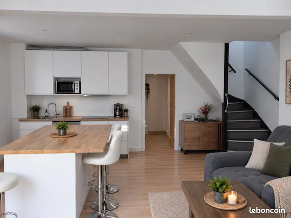 Appartement 75 m² - 3 chambres possibles - Grande terrasse - Gravelines Centre