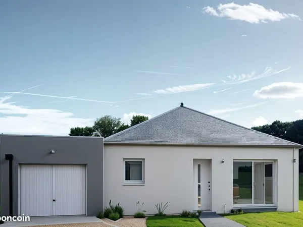 Maison plain-pied 2 chambres & garage