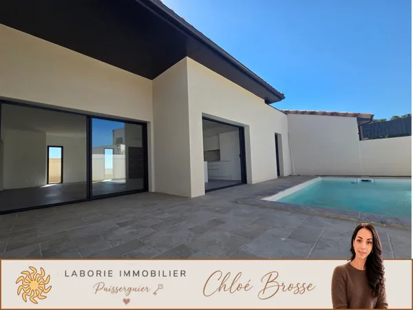 A VENDRE - VILLA T4 NEUVE CONTEMPORAINE DE PLAIN PIED DE 12