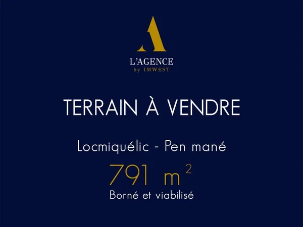 TERRAIN À BÂTIR DE 795 M² À PROXIMITÉ DU PORT DE PEN MANÉ
