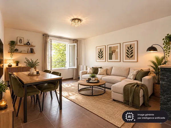 Appartement 2 pièces 43 m²