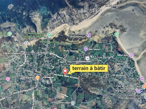 Terrain 480 m²