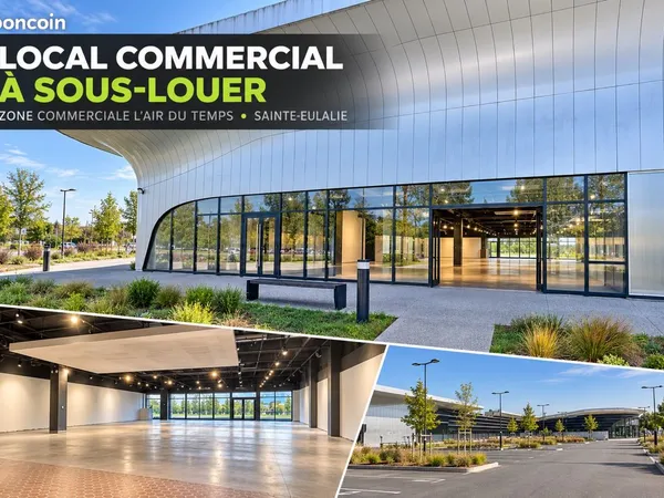 Bail commercial magasin 100-150m2 SDV zone commerciale Sainte Eulalie