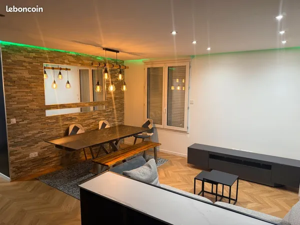T3 MEUBLÉ STANDING - 63 m² - BALCON 10 m² - PARKING - CLIMATISATION - LA COURNEUVE