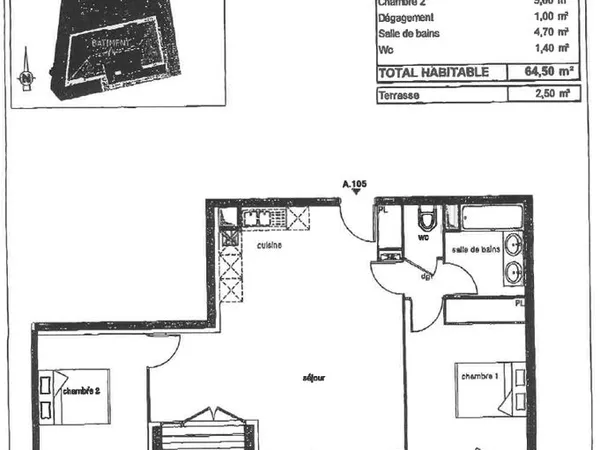 Appartement vendu Loué