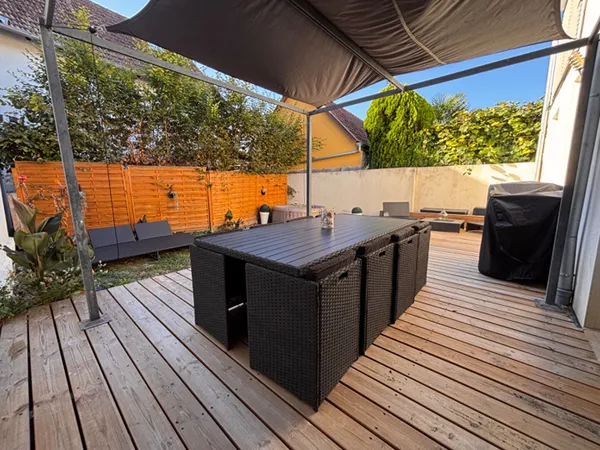 Rhinau ~ Rez-de-jardin de 111 m² avec terrasse et jardin, 3 chambres