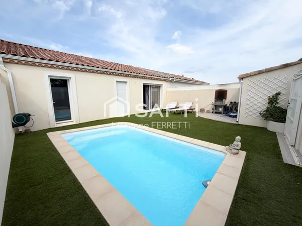 MAISON 90 M² AVEC PISCINE SUR TERRAIN DE 230 M²