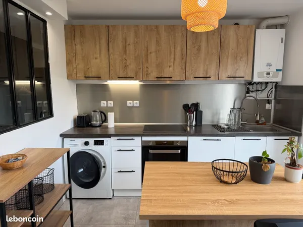 Chambre dans T3 meublé lumineux Barrière de Paris