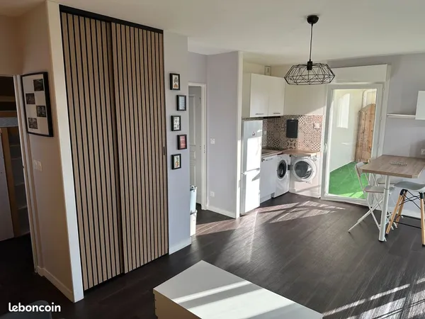 Rezé Trocardière - T1bis meublé 34 m² avec balcon 9 m² & parking sous-sol