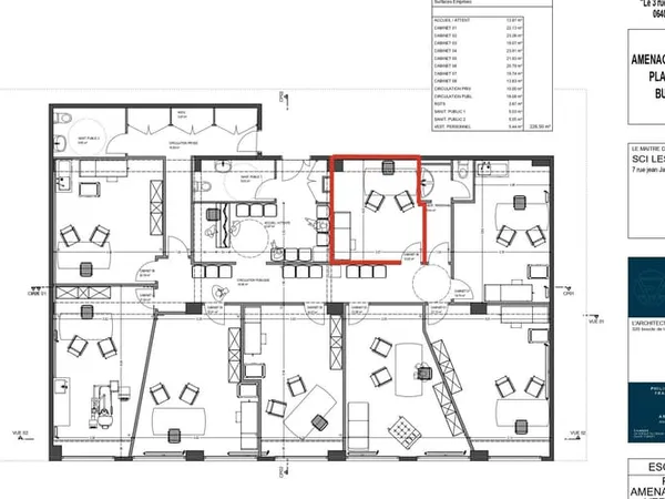 Local professionnel 14 m²
