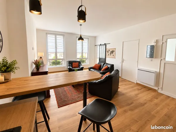 Appartement meublé rénové - Hypercentre du Mans, calme et entièrement équipé