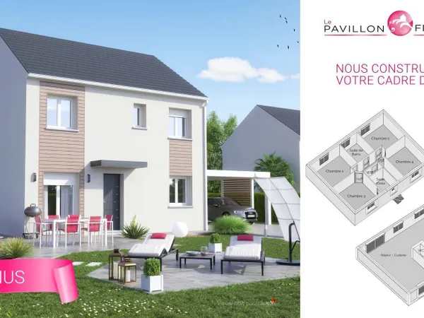 Projet de construction d'une maison 140 m² avec terrain proche NANTEUIL-LE-HAUDOUIN (60)