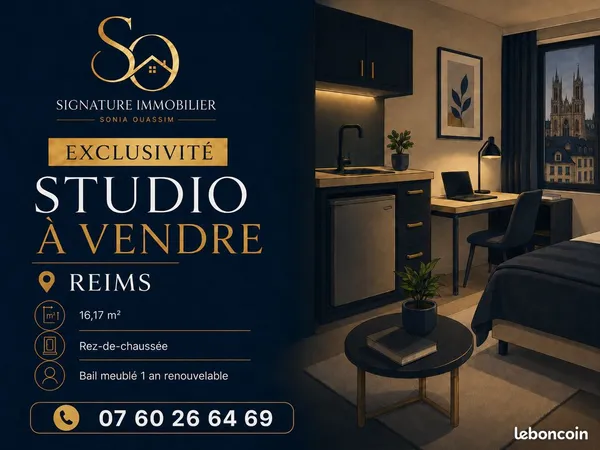 Studio 1 pièce 16 m²