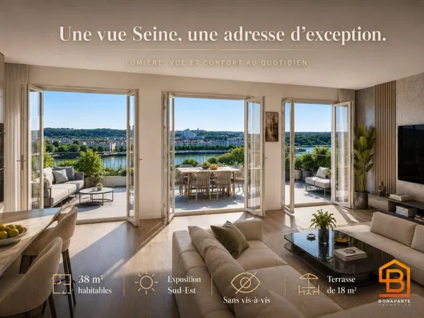 Studio 1 pièce 38 m²