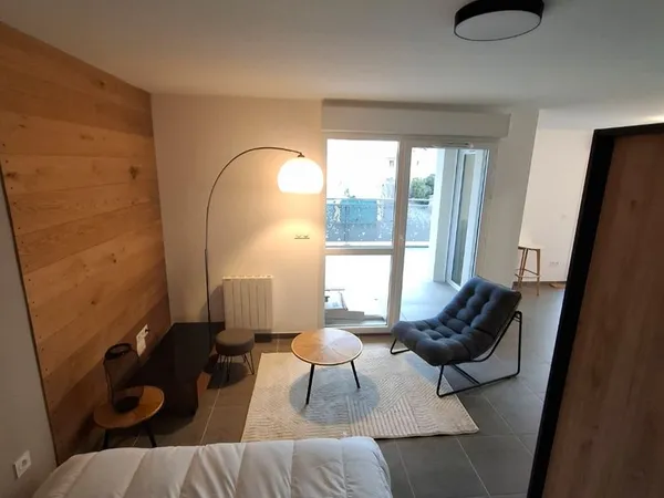 Location studio meublé 34m² neuf
