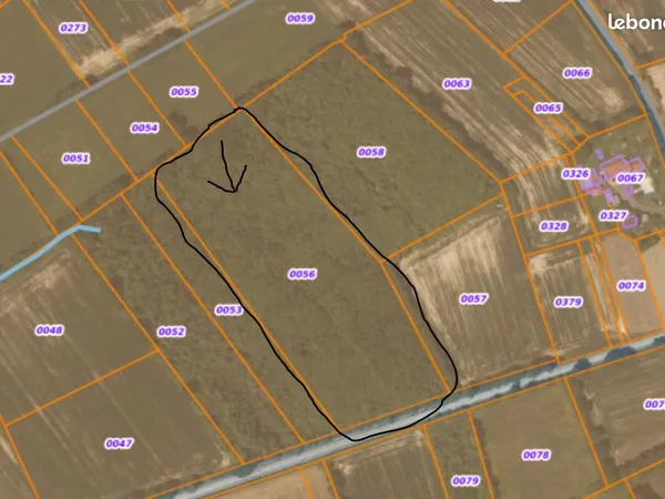 Bien agricole et foncier Vente La Regrippière 20800m² 16500€