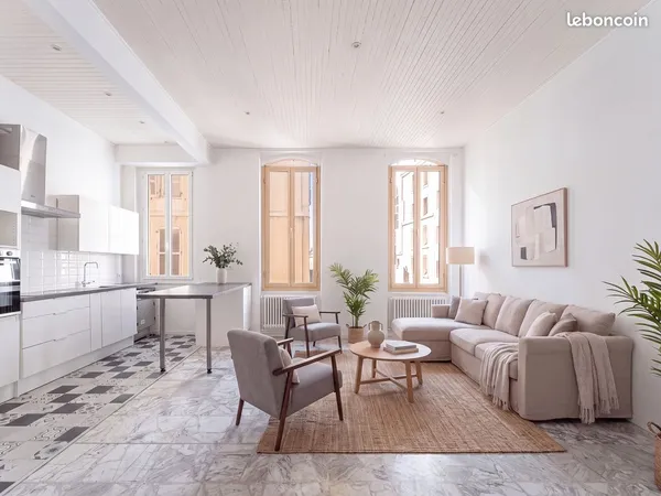 T3 de 75 m² avec cour privative - Marseille 6e - Préfecture / Cours Julien