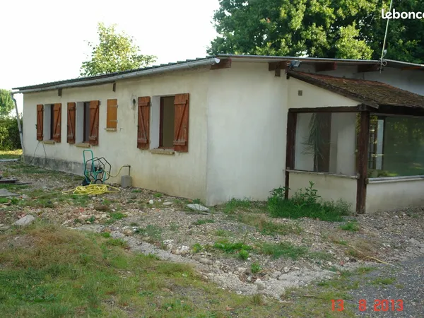 Maison de 3 pièces + hangar de 100 m2