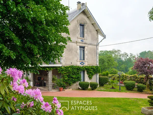 Maison de maître en coeur de ville avec jardin et espaces de vie évolutifs
