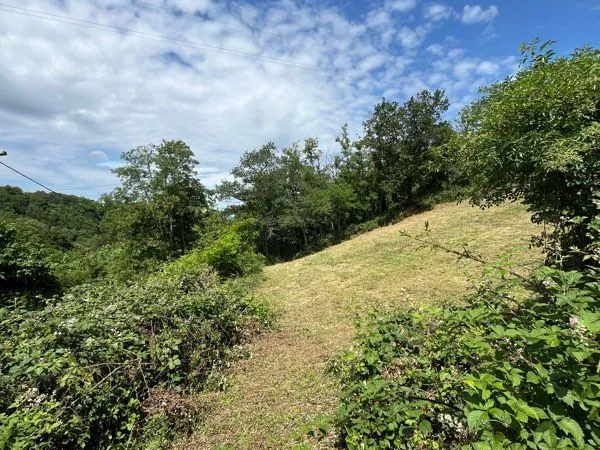 Terrain en pente, vue dégagé