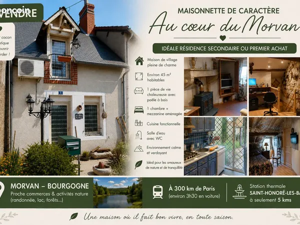 Urgent - Maisonnette meublée dans le Morvan