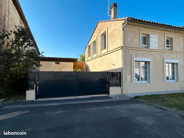 Maison en pierre rénovée Cubzac-les-Ponts - 112 m² - 3 ch - Terrain 730 m²