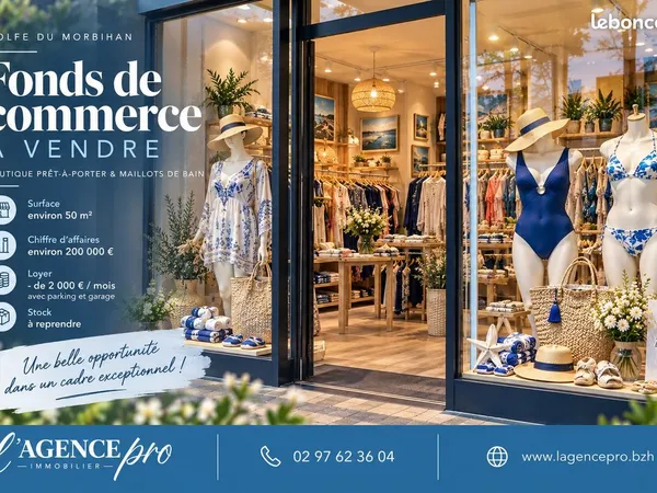 Fonds de commerce 53 m² Vannes
