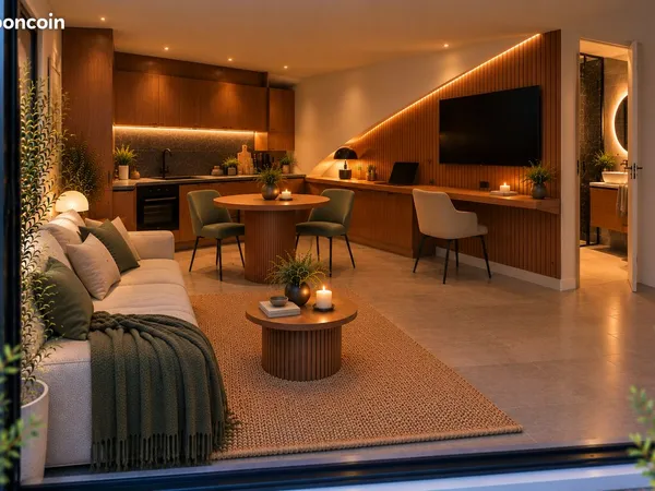 Studio meublé rénové de 25 m² avec parking à Cannes