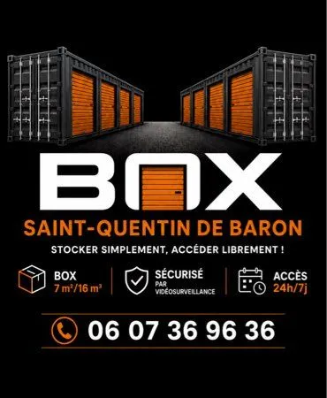 Location de box / conteneur / container de stockage à saint Quentin de Baron