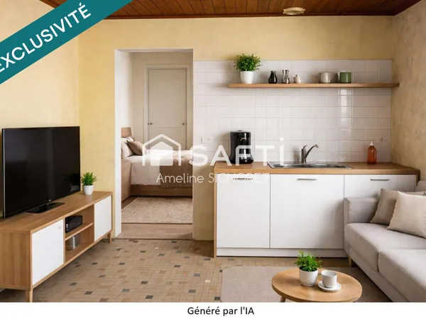 Studio 1 pièce 21 m²