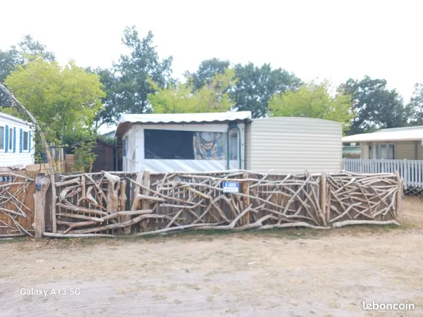 Mobil-home clôturé à vendre sur MIMIZAN Landes