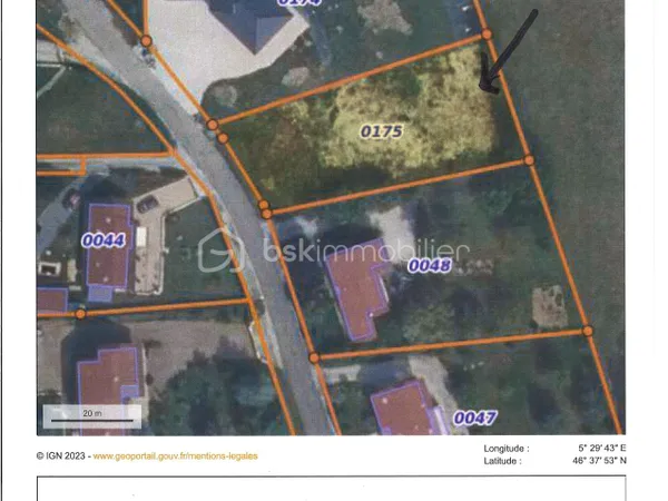 Terrain 1169 m²