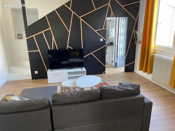 Maison meublée 120m2-Trélazé/Angers Sud (3ch.-Jardin)