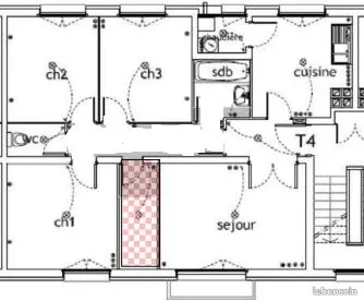 Appartement T4 STE-MAURE-DE-TOURAINE