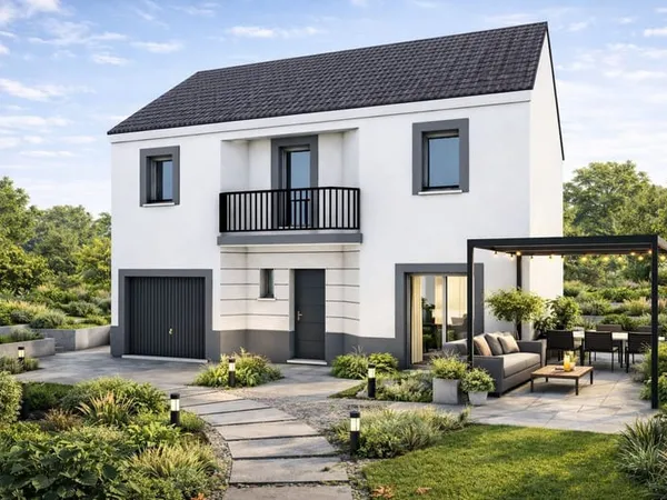 Projet de construction d'une maison 97.82 m² avec terrain à SAINT-OUEN-L'AUMONE (95)