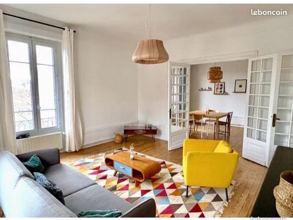 Location t3 meublé - bas du cours fauriel - saint-étienne