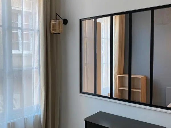 Appartement meublé 2 pièces rénové, traversant et lumineux, 35 m², rue piétonne, coeur historique de