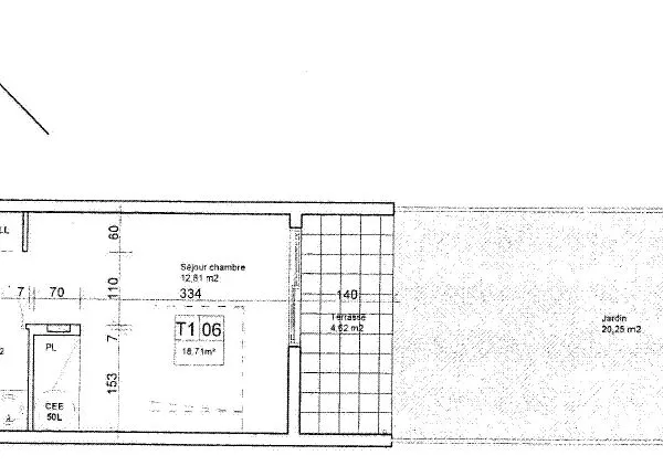 T1 avec Parking & Jardin (env20m²) proche clinique