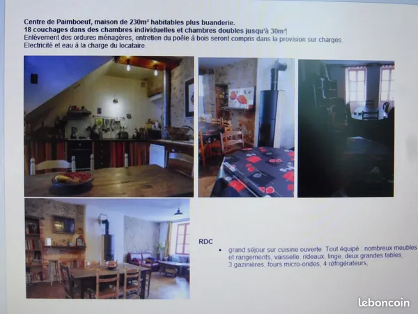 Maison 15 à 18 personnes