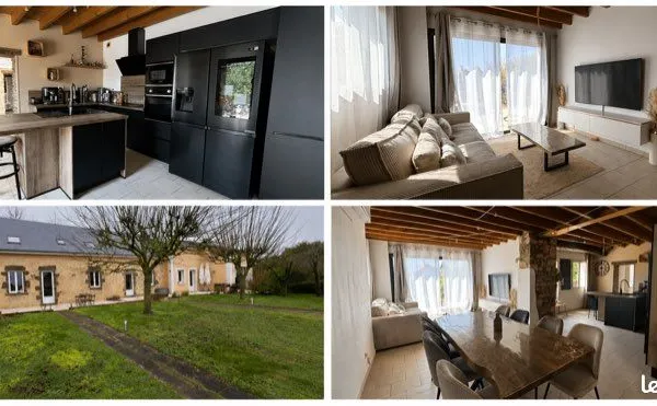 🏡 Charmante longère en pierre - 198 m² - 6 chambres - terrain 2 500 m²