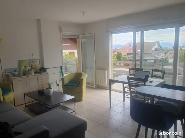 Location t3 meublé 56m² vue mont blanc +piscine