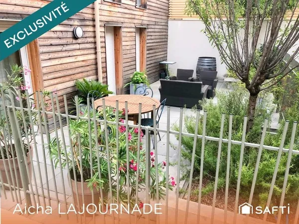 Appartement 72m2, 2 ch, terrasse 35m2,Garage!