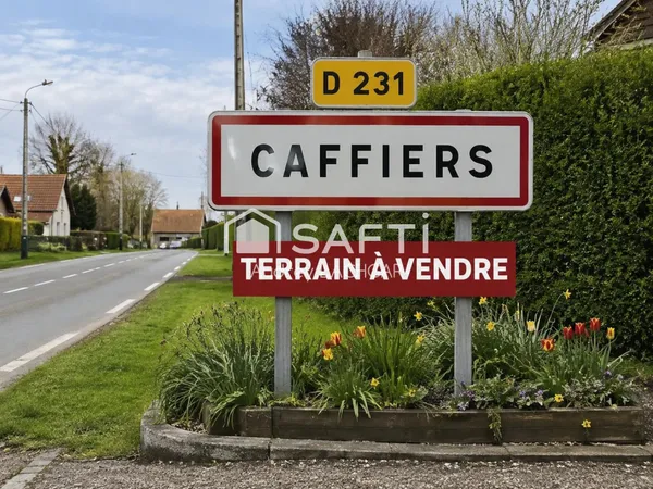 Terrain (avec garage) constructible et viabilisé de 1 027 m²