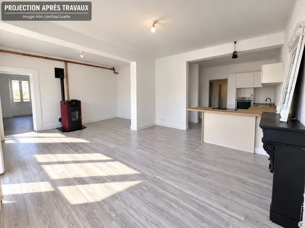 Bel appartement avec terrain en accès direct