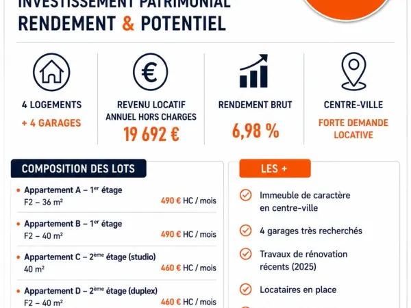 Immeuble de rapport 10 pièces 156 m²