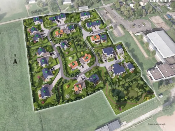 Terrain 692 m² Beuzeville La Grenier