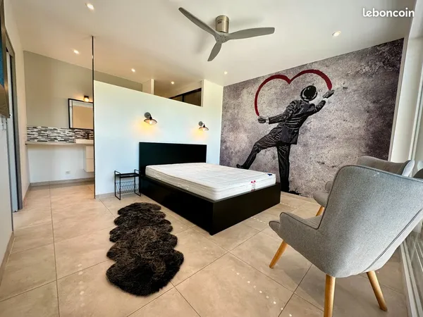 Appartement meublé T2 de plain pied - Bail annuel