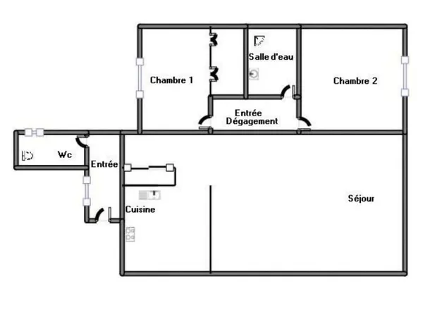 Appartement 3 pièces 63 m²