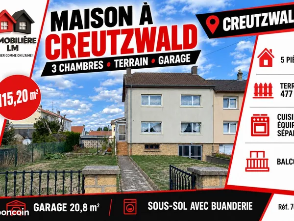 Maison 5 pièces 115 m²