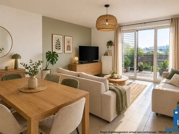 EXCLUSIVITÉ !! CENON - BASTIDE - GARE CENON - APPARTEMENT TYPE 4 DE 79M² - DERNIER ÉTAGE - GRANDE TE